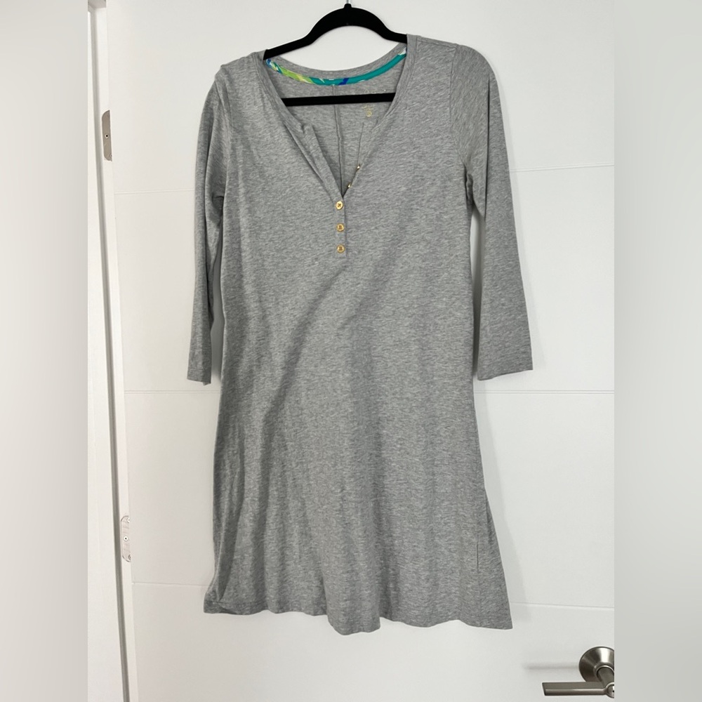 Lilly Pulitzer Gray Pima Cotton Dress